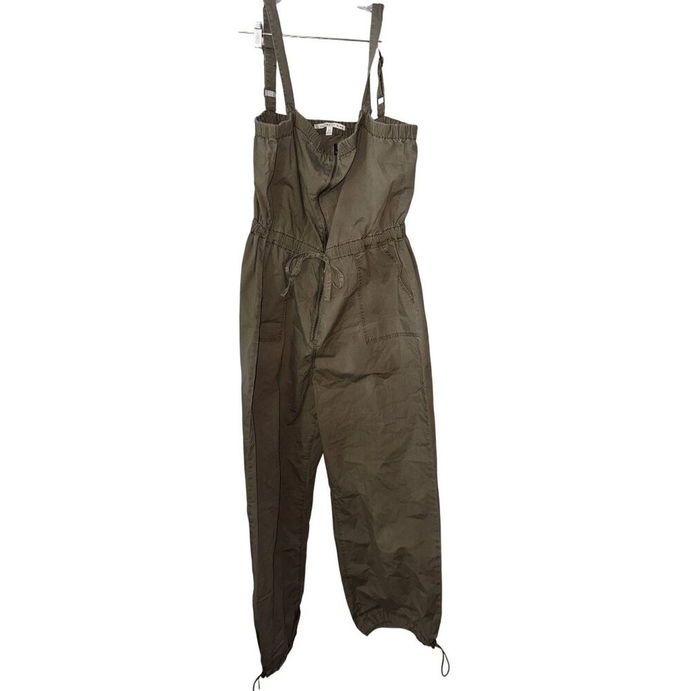 Celebrity Pink Womens Olive Green Jumpsuit XXL Adjustable Straps Zipper Front Dr